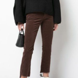 Mother Denim Dark Blue Corduroy Pants